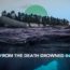 Fleeing from the death drowned in the sea
